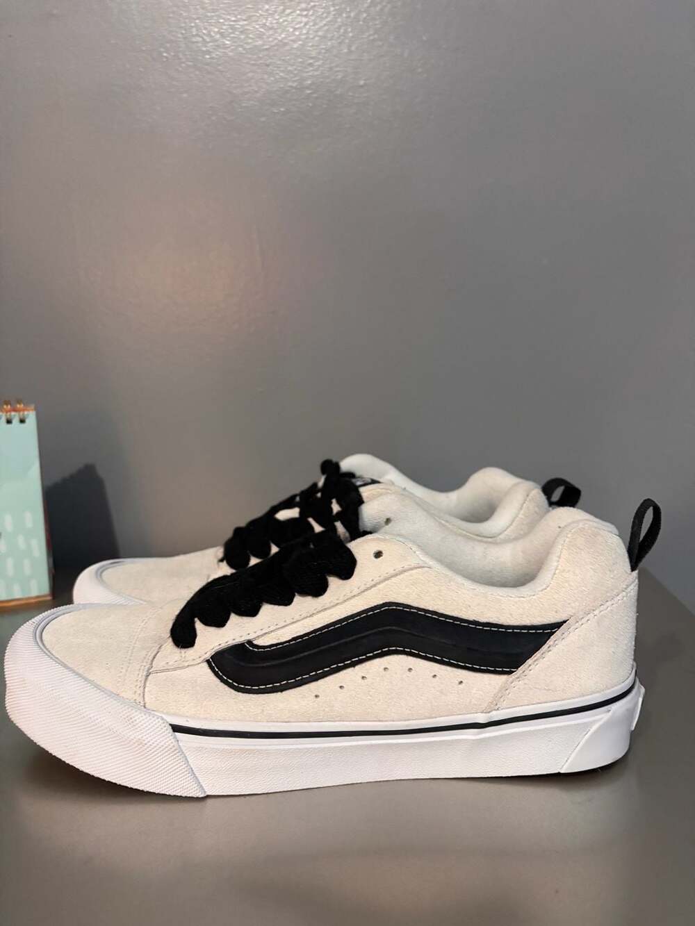 Vans Old Skool Sport Pro Suede Skate Shoes Off-White/Black